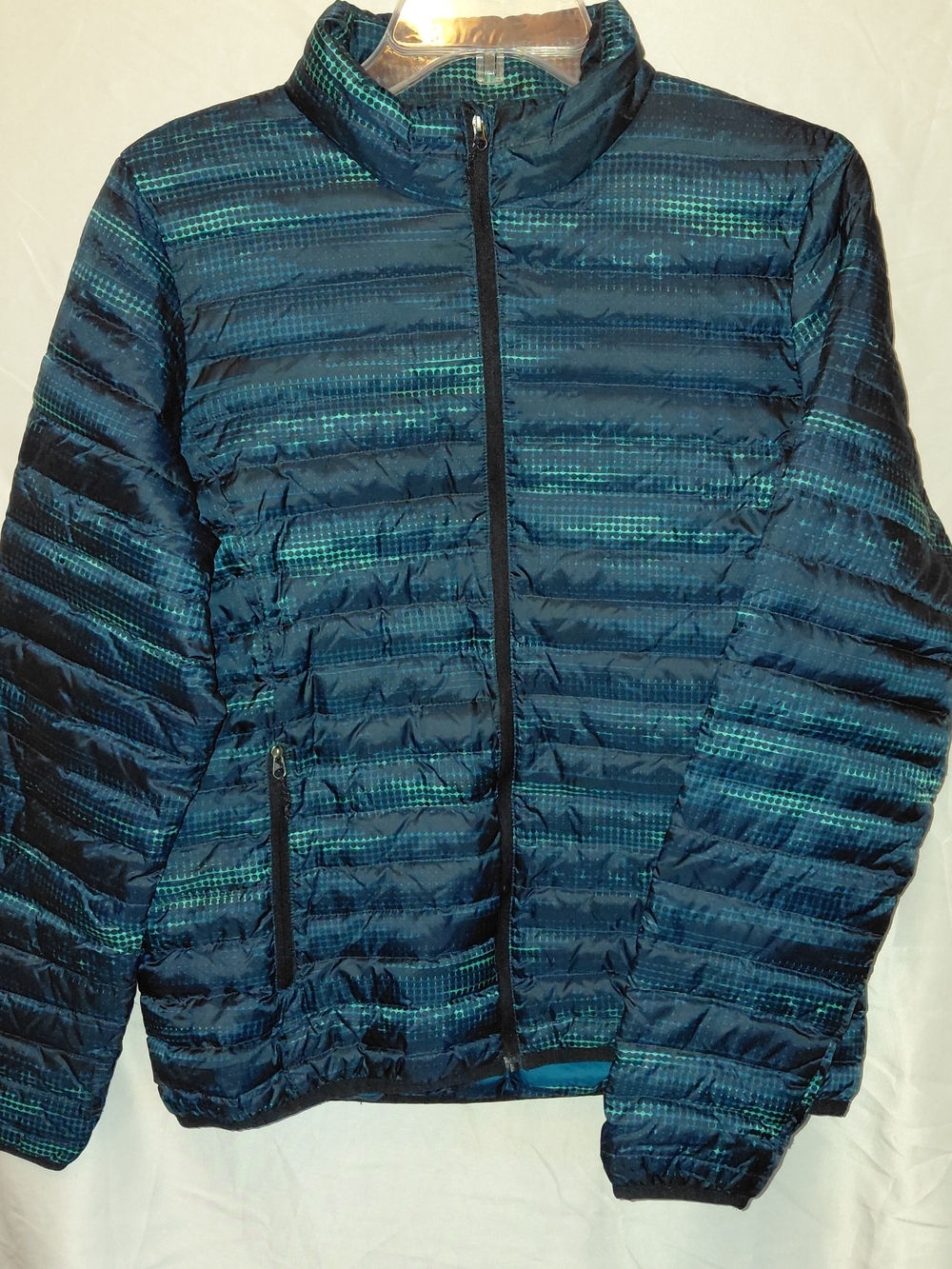 Eddie Bauer Women's Quilted Down Puffer Jacket - Navy & Teal